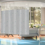 Cube Care disposable curtains for hygienic and easy replacement.