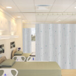 Medical-grade privacy curtains for hospitals and clinics.
