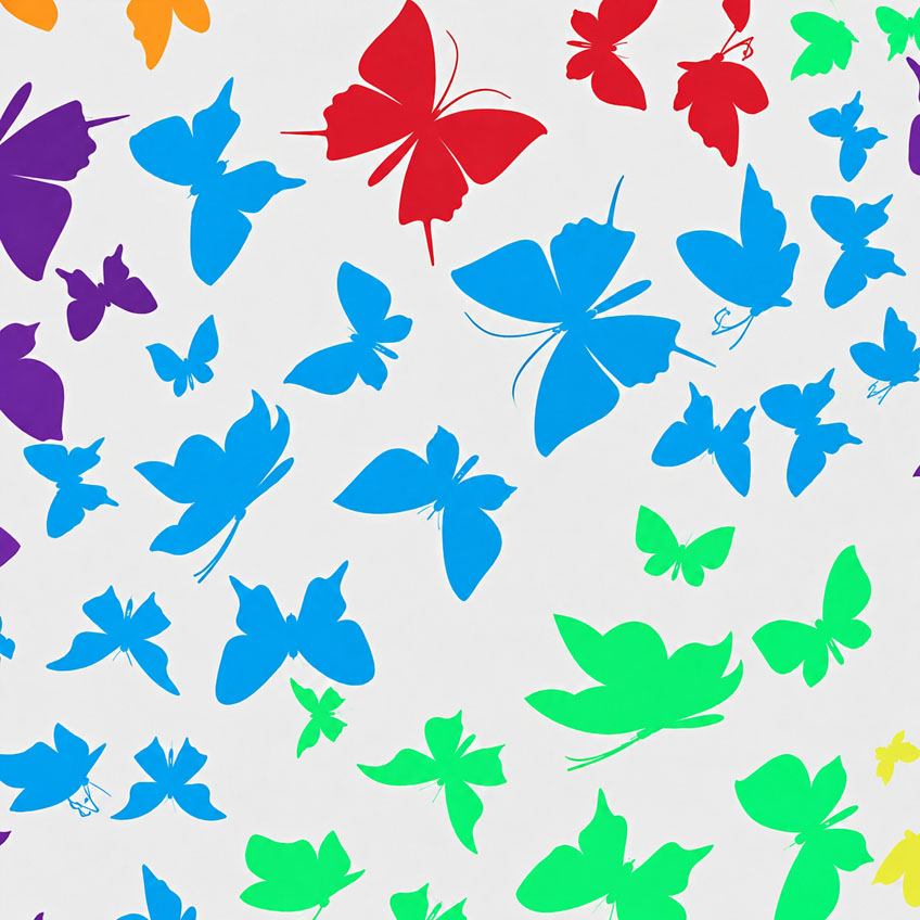 Disposable Curtain_Butterfly Bloom_Swatch 3
